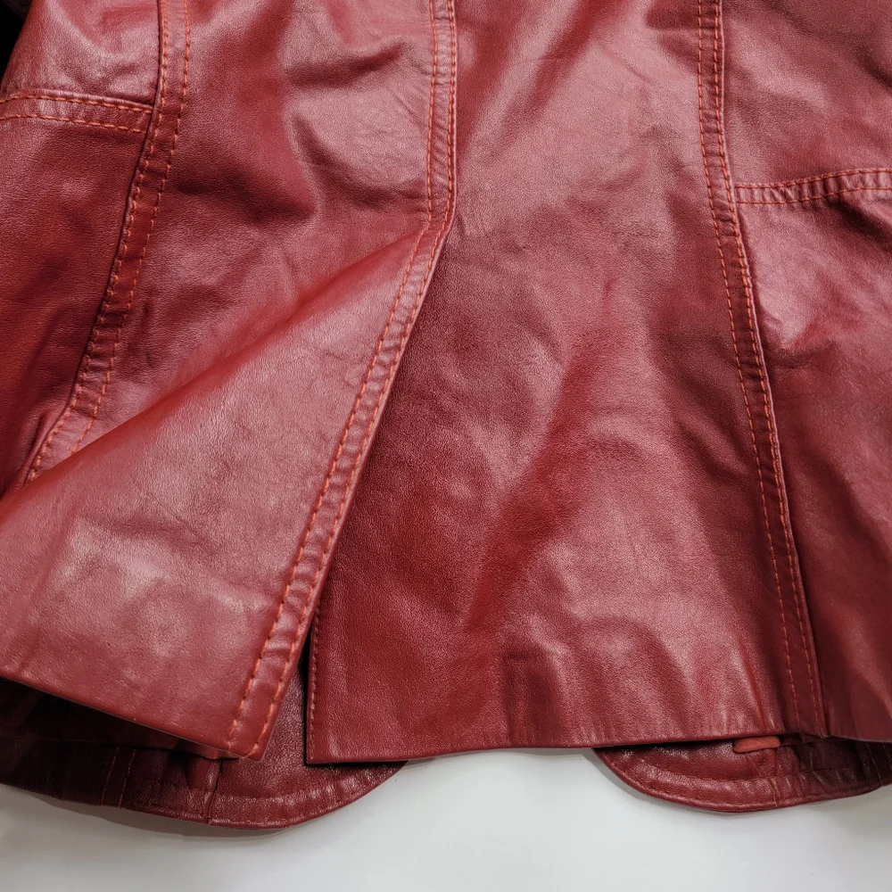 Sale Wilson House Of Suede Vintage True Leather Jacket USA Single Breasted Retro - Picture 13 of 14